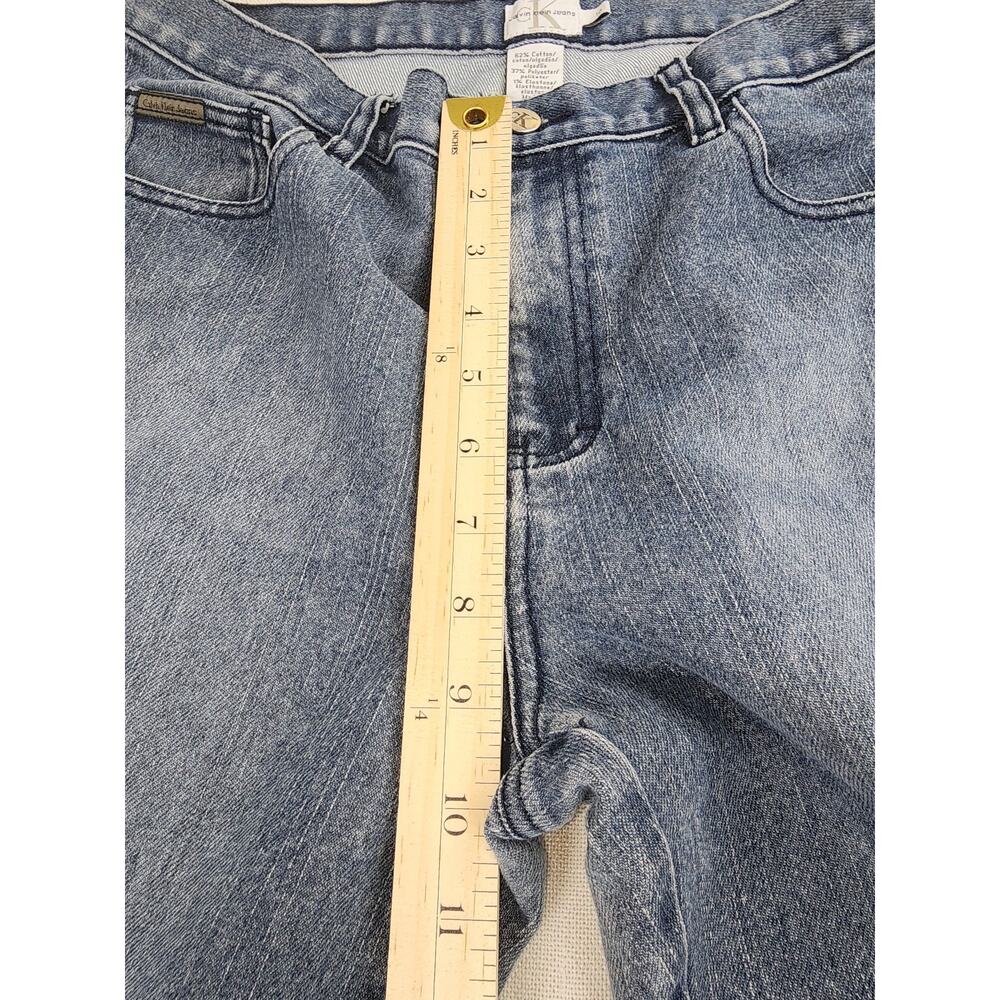 Calvin Klein Criss Cross Pocket Detail Straight Leg Jeans Size 10 - Picture 14 of 15